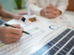 solar panels green energy business people working green eco friendly office business meeting creative ideas business eco friendly professional teaching corporate people sustainable electricity (1)